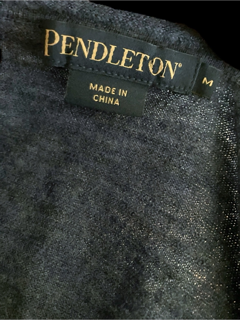 Pendleton Knit Top in Blue with Aztec Design Size Medium - Picture 2 of 5